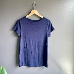 Ingrid & Isabel Short Sleeve Non-Shirred Maternity T-Shirt Xavier Navy Size L